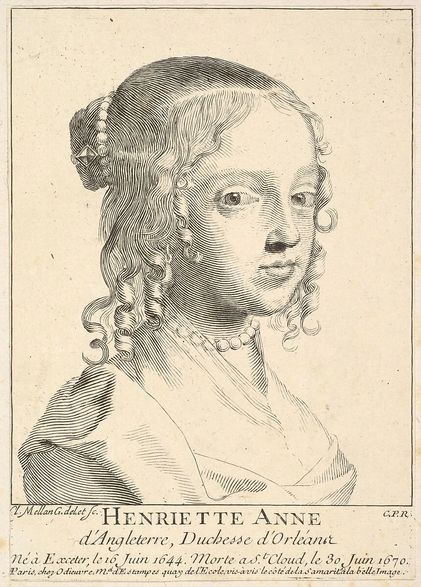Henriette-Anne d'Angleterre, duchesse d'Orléans — Claude Mellan|Henriette Anne d'Angleterre, Duchess of Orléans|Michel Odieuvre