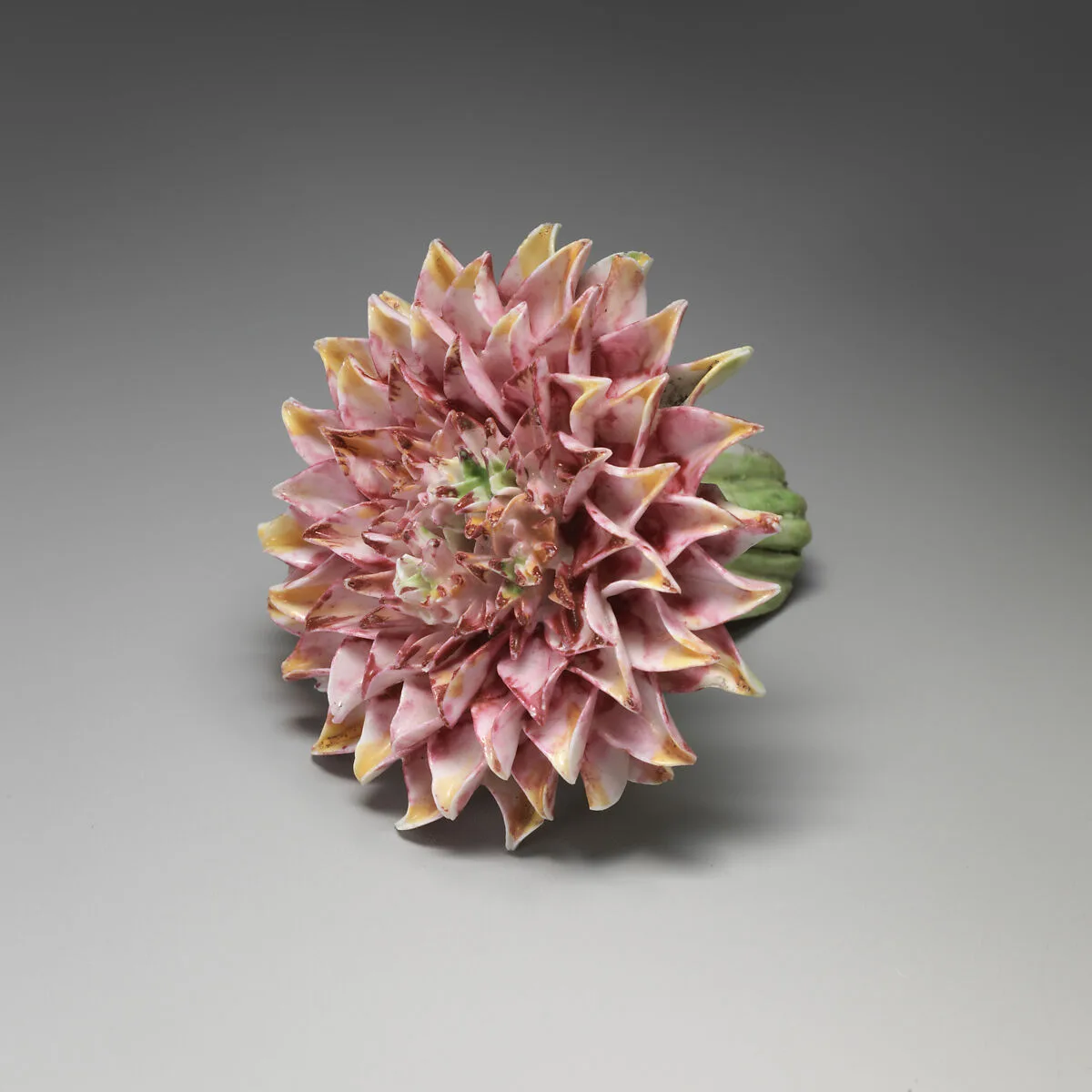 Porcelain flower (one of a set of nine) — Unknown