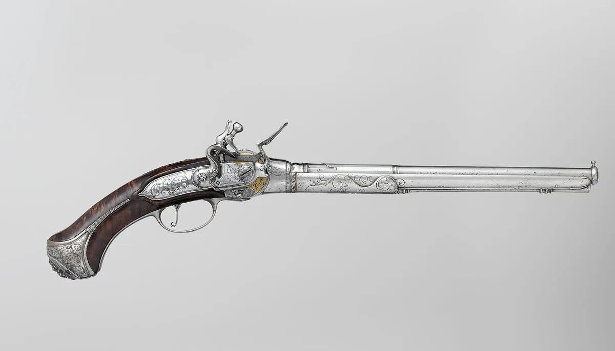 Repeating Flintlock Pistol — Michele Lorenzoni