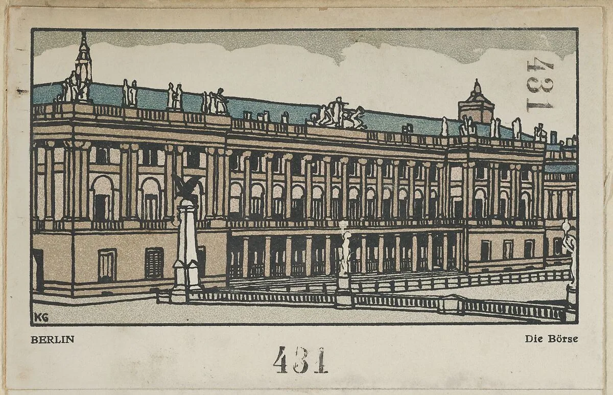 Berlin: Stock Exchange (Die Börse) — Gustav Kalhammer|Wiener Werkstätte