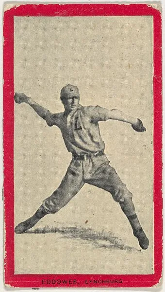 Eddowes, Lynchburg, Virginia League, from the Baseball Players (Red Borders) series (T210) issued by Old Mill Cigarettes — Old Mill Cigarettes, Virginia