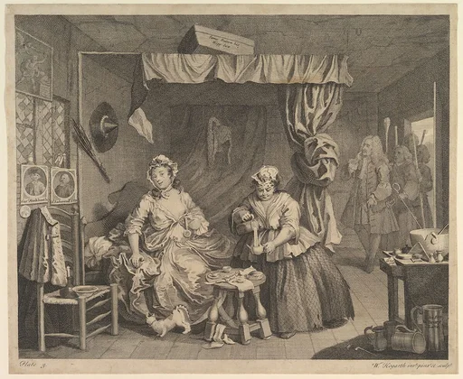 A Harlot's Progress, Plate 3