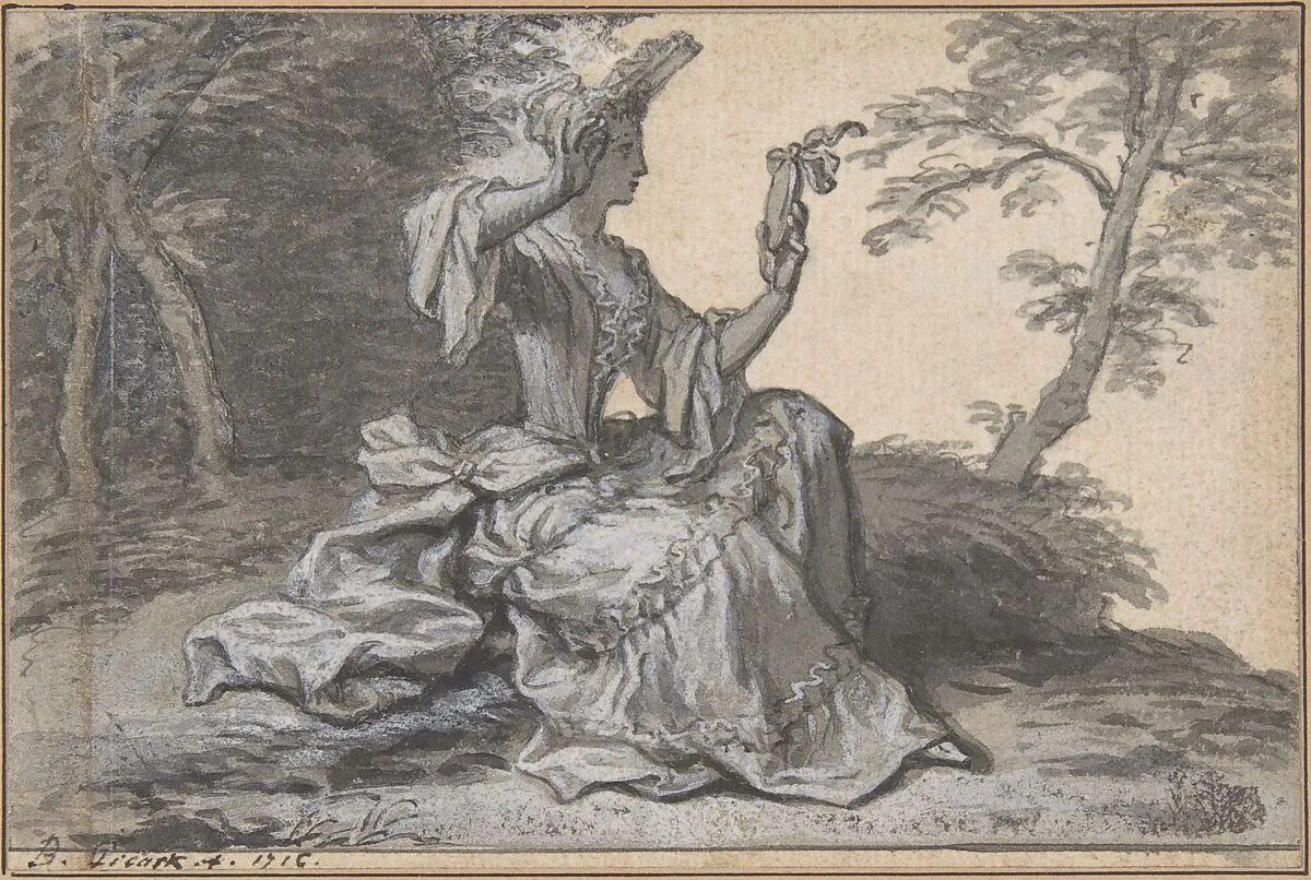 Lady with a Mirror — Claude Simpol|Bernard Picart