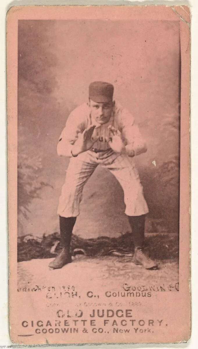 Edwin Forrest "Ned" Bligh, Catcher, Cleveland, from the Old Judge series (N172) for Old Judge Cigarettes — Goodwin & Company
