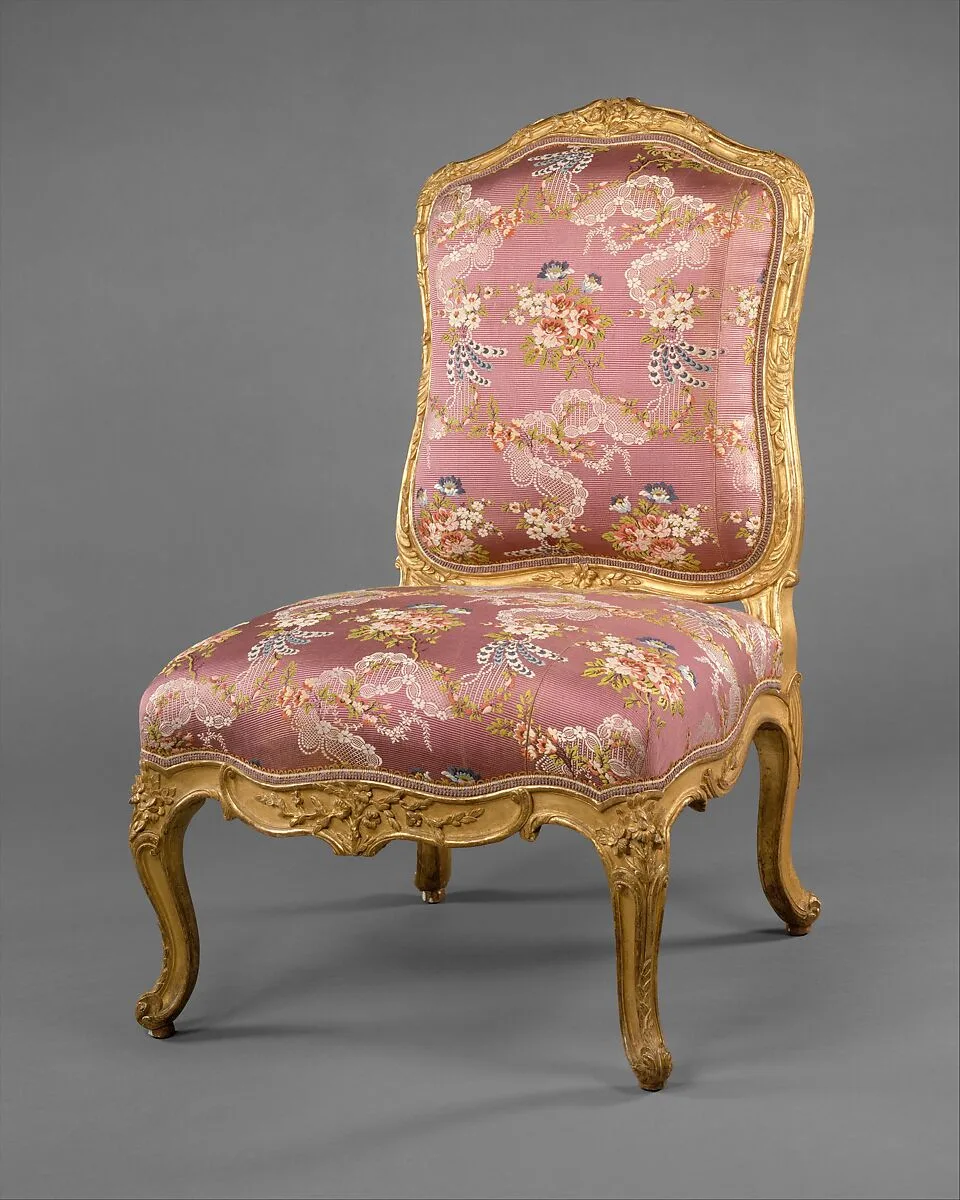 Pair of side chairs (chaises à la reine) — Michel Gourdin