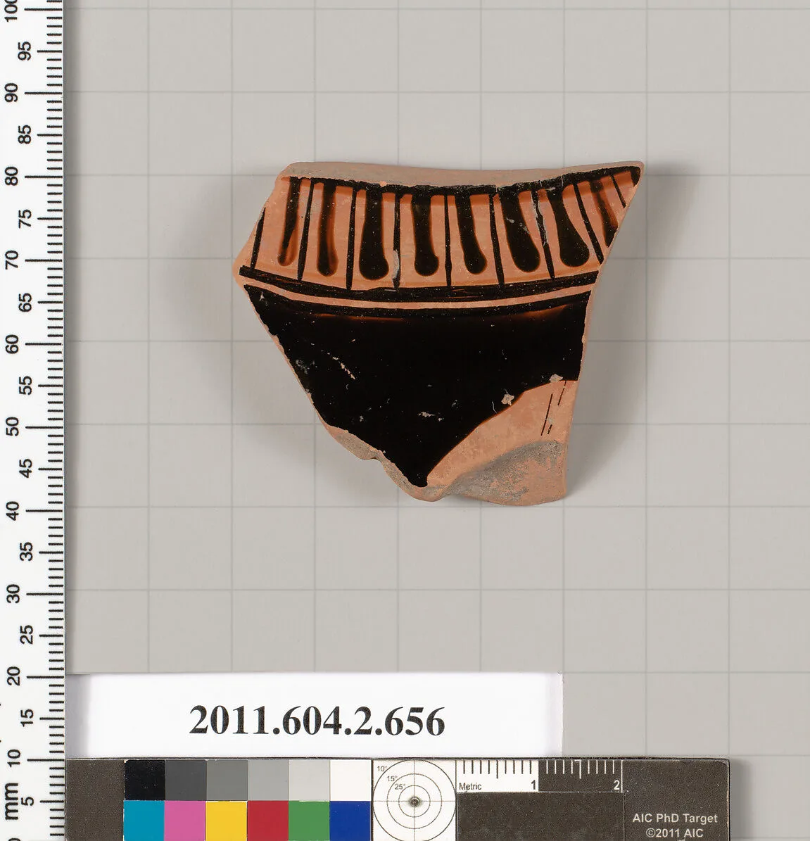 Terracotta fragment of a column-krater (bowl for mixing wine and water) — Unknown