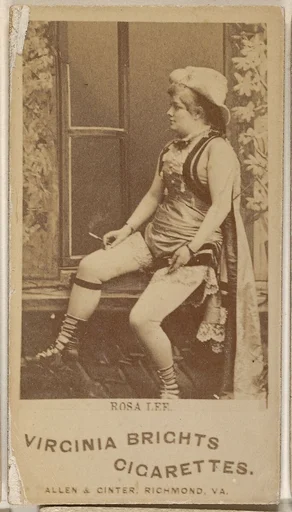 Rosa Lee, from the Actors and Actresses series (N45, Type 1) for Virginia Brights Cigarettes