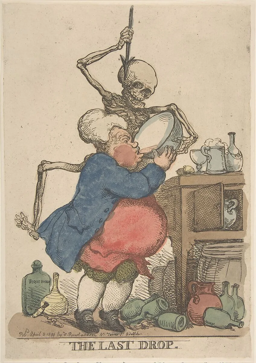 The Last Drop — Thomas Rowlandson
