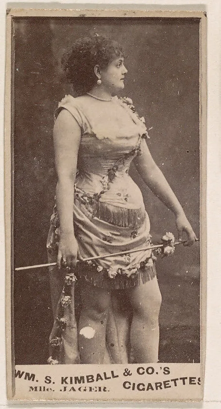 Mlle. Jager, from the Actresses series (N203) issued by Wm. S. Kimball & Co. — William S. Kimball & Company