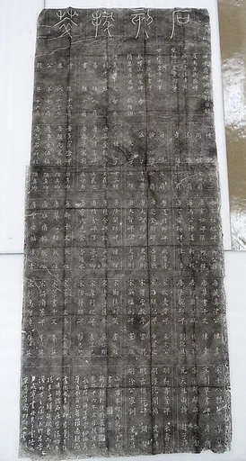 西安府碑洞石刻目錄|Rubbing of a Qing Dynasty Stone Tablet from the "Forest of Stelae"