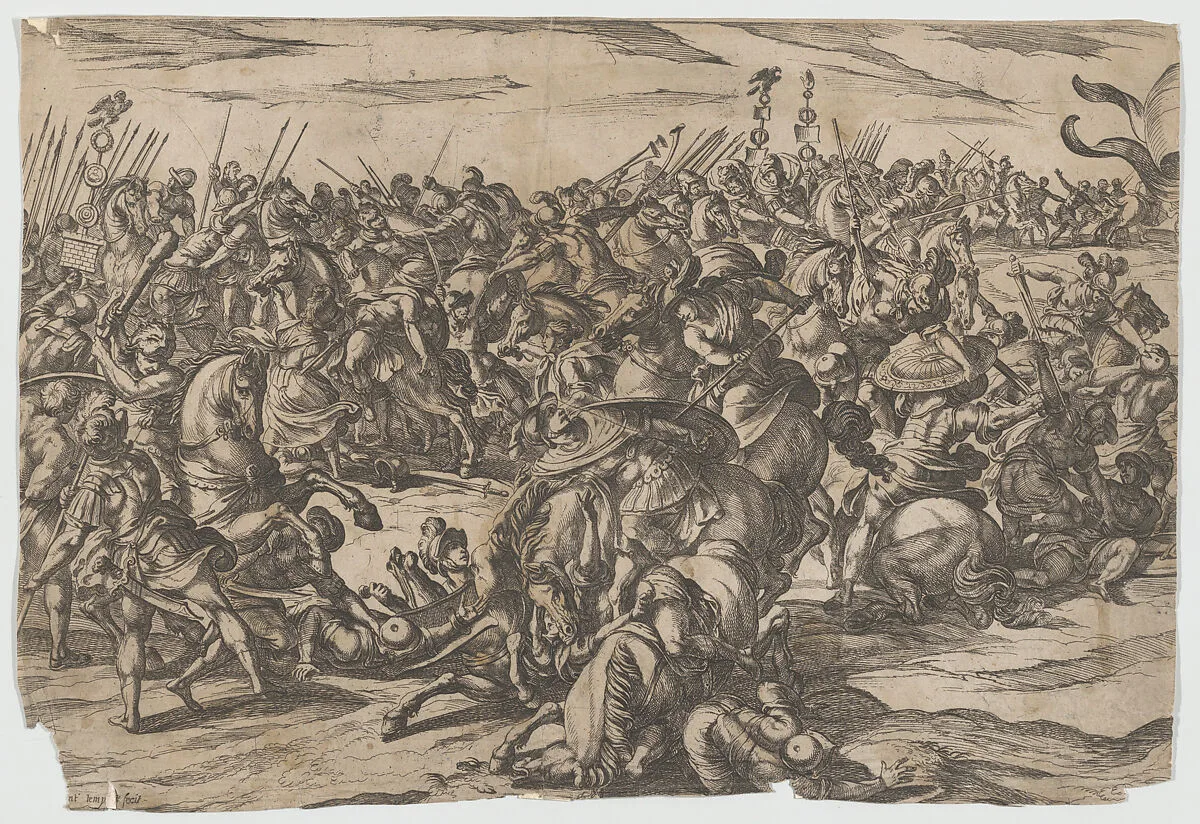 The Death of Camilla — Antonio Tempesta