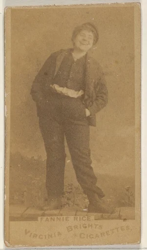 Fannie Rice, from the Actors and Actresses series (N45, Type 1) for Virginia Brights Cigarettes