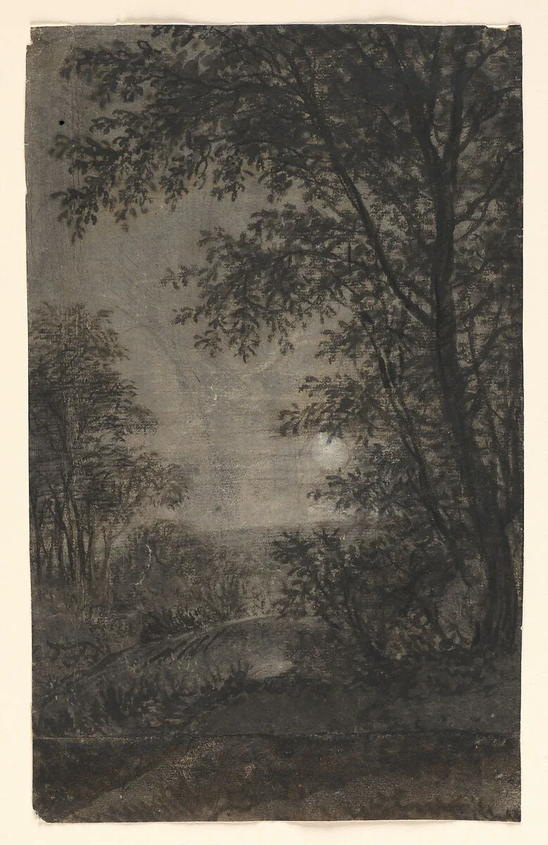 Landscape by Moonlight — Anthonie Waterloo