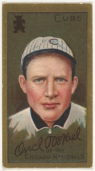 Orval Overall, Chicago Cubs, National League, from the "Baseball Series" (Gold Borders) set (T205) issued by the American Tobacco Company — American Tobacco Company