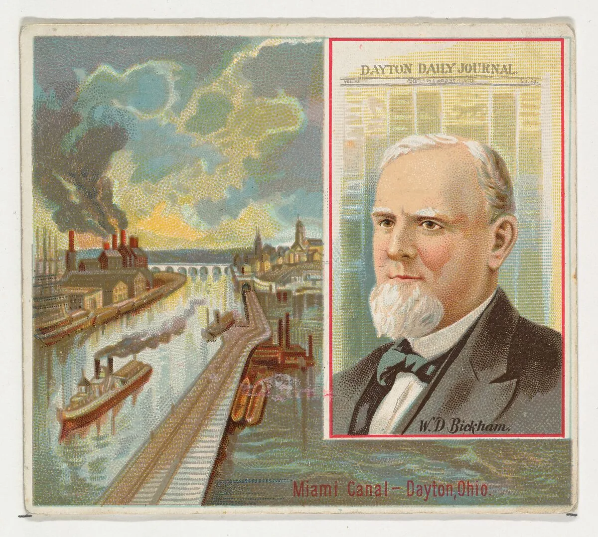 W.D. Bickham, Dayton Daily Journal, from the American Editors series (N35) for Allen & Ginter Cigarettes — Allen & Ginter