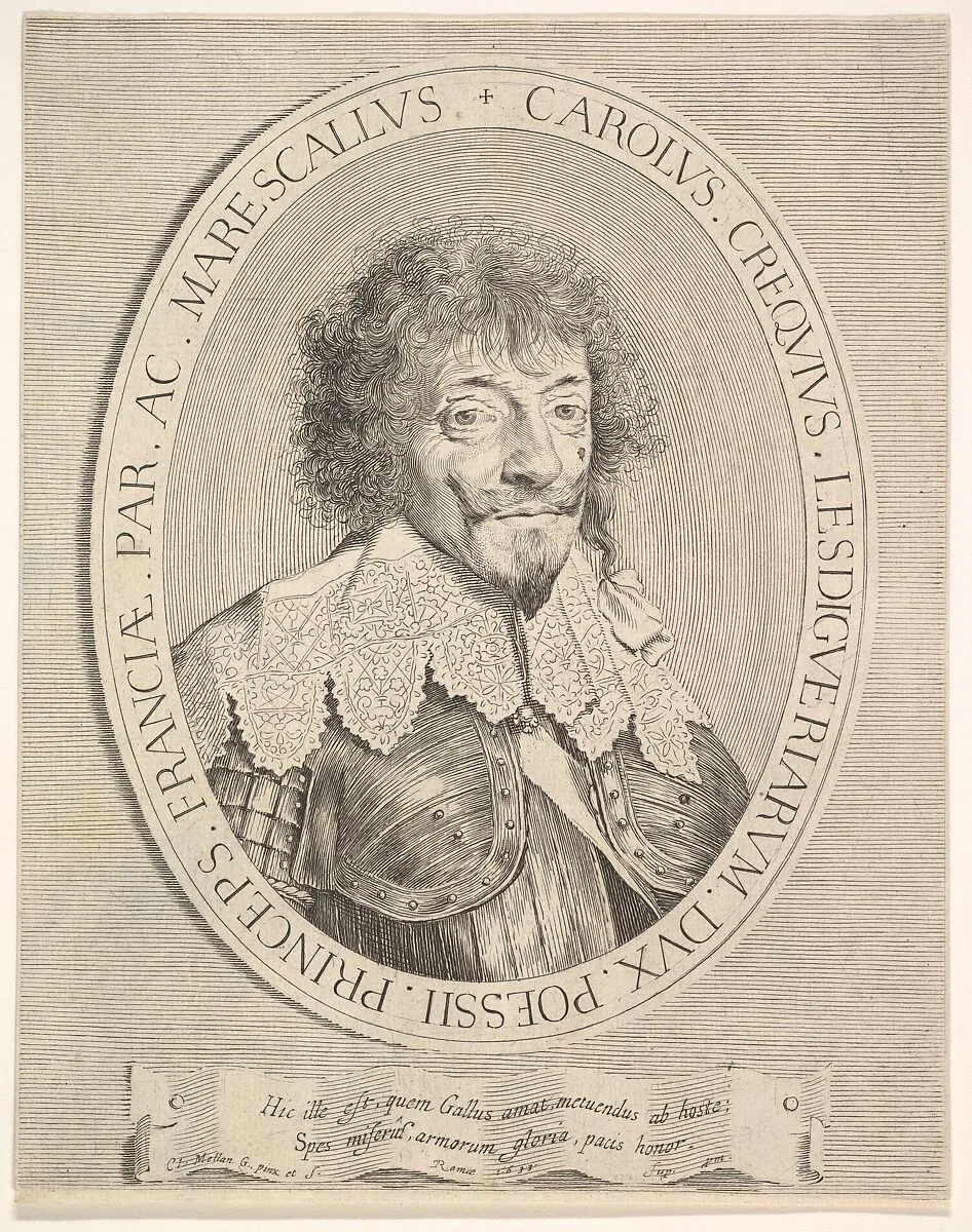 Charles I de Créquy, duc de Lesdiguières — Claude Mellan|Charles de Créquy, duc de Lesdiguières