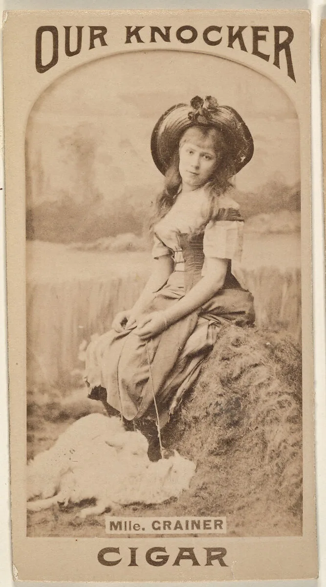 Mlle. Grainer, from the Actresses series (N665) promoting Our Knocker Cigars — Unknown