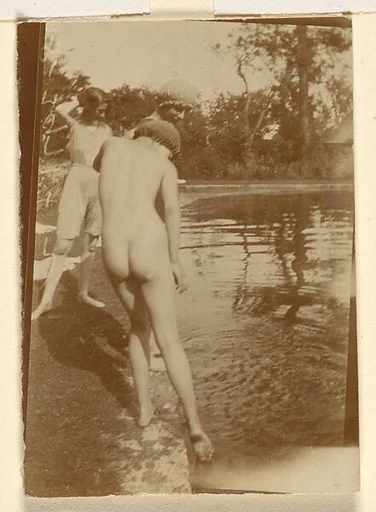 [Cavorting by the Pool at Garsington]