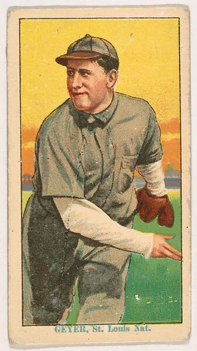 Rube Geyer, St. Louis, from Coupon Cigarettes Baseball Issue, 1914-1916