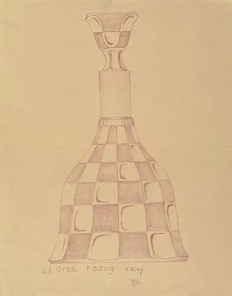 Design for Glass Decanter — Anonymous, Czech, early 20th century