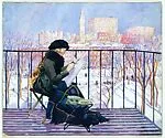 Peggy Sketching from a Balcony — William Edward Bloomfield Starkweather