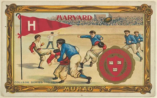 Harvard, version one, part of the College Series cabinet cards (T6)