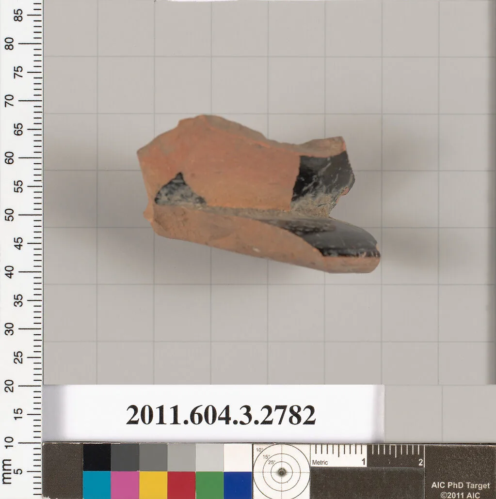 Terracotta fragment of an olpe (jug) — Unknown