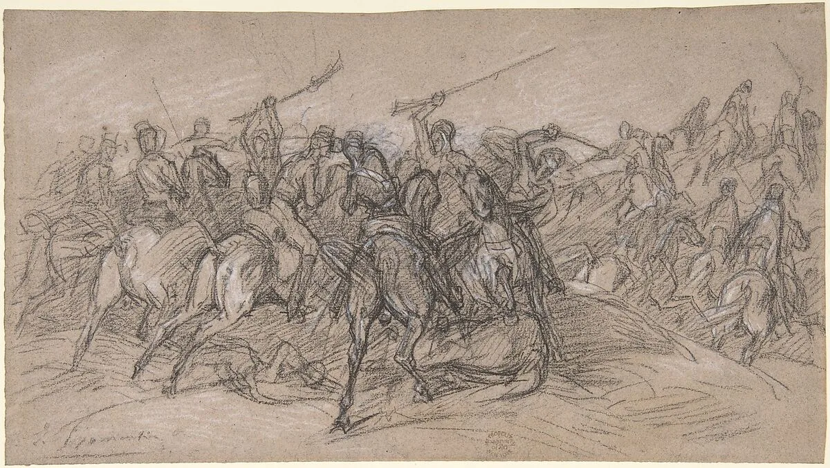 Arab Skirmish — Eugène Fromentin