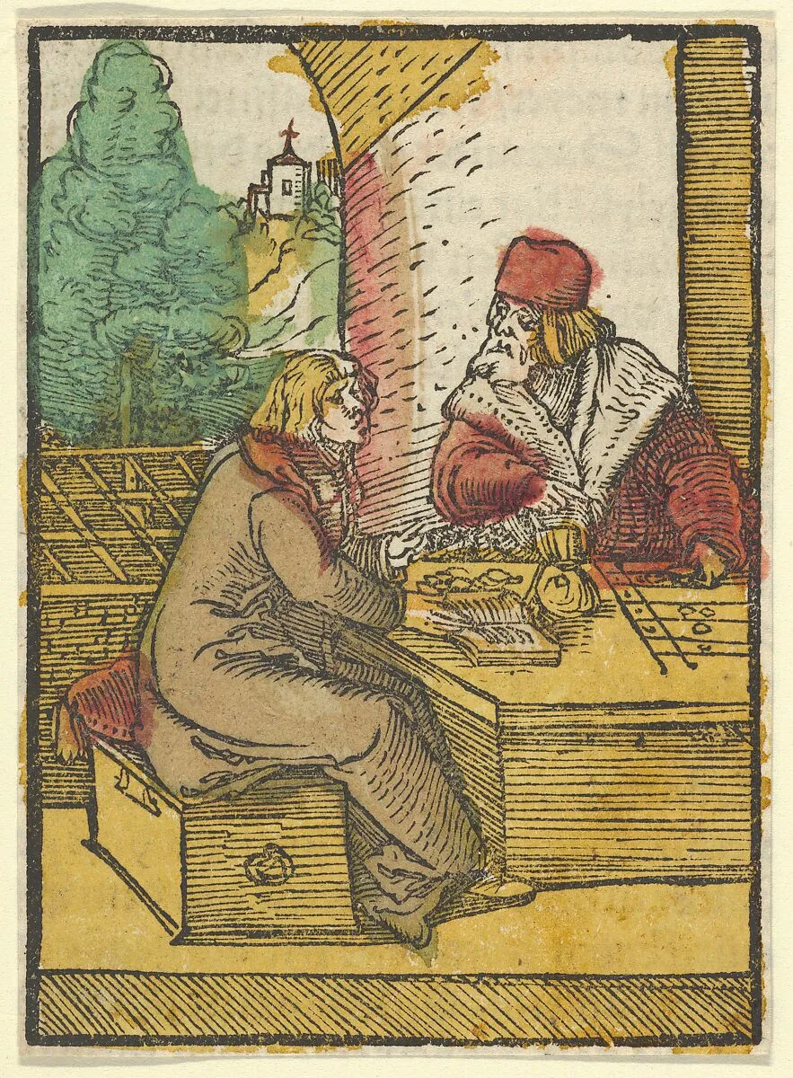The Parable of the Rich Man and the Housekeeper, 2, from Das Plenarium — Hans Schäufelein|Adam Petri