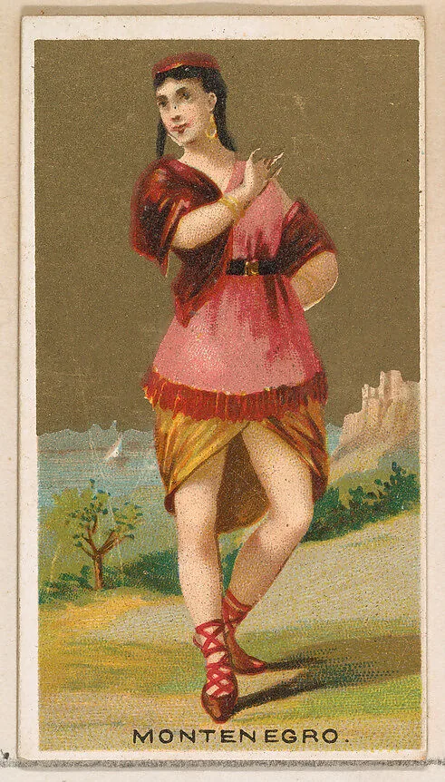 Montenegro, from the Dancing Girls of the World series (N185) issued by Wm. S. Kimball & Co. — William S. Kimball & Company
