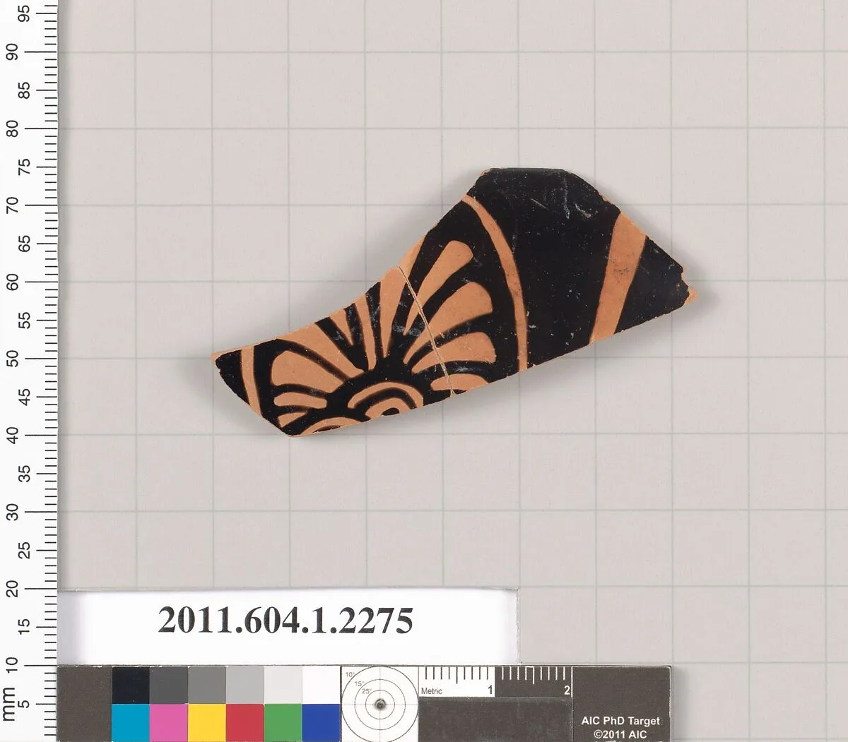 Terracotta rim fragment of a kylix (drinking cup) — Unknown