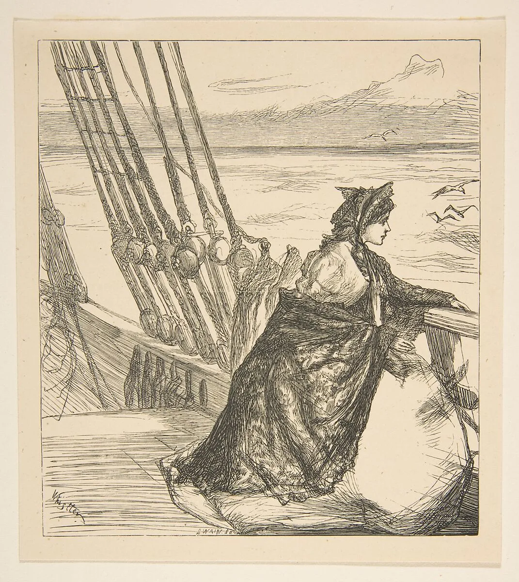 The Major's Daughter (from "Once a Week") — James McNeill Whistler|Joseph Swain
