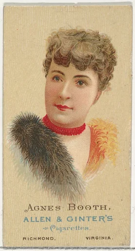 Agnes Booth, from World's Beauties, Series 2 (N27) for Allen & Ginter Cigarettes