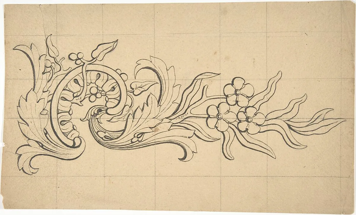 Designs for borders and corners, acanthus — Robert William Hume