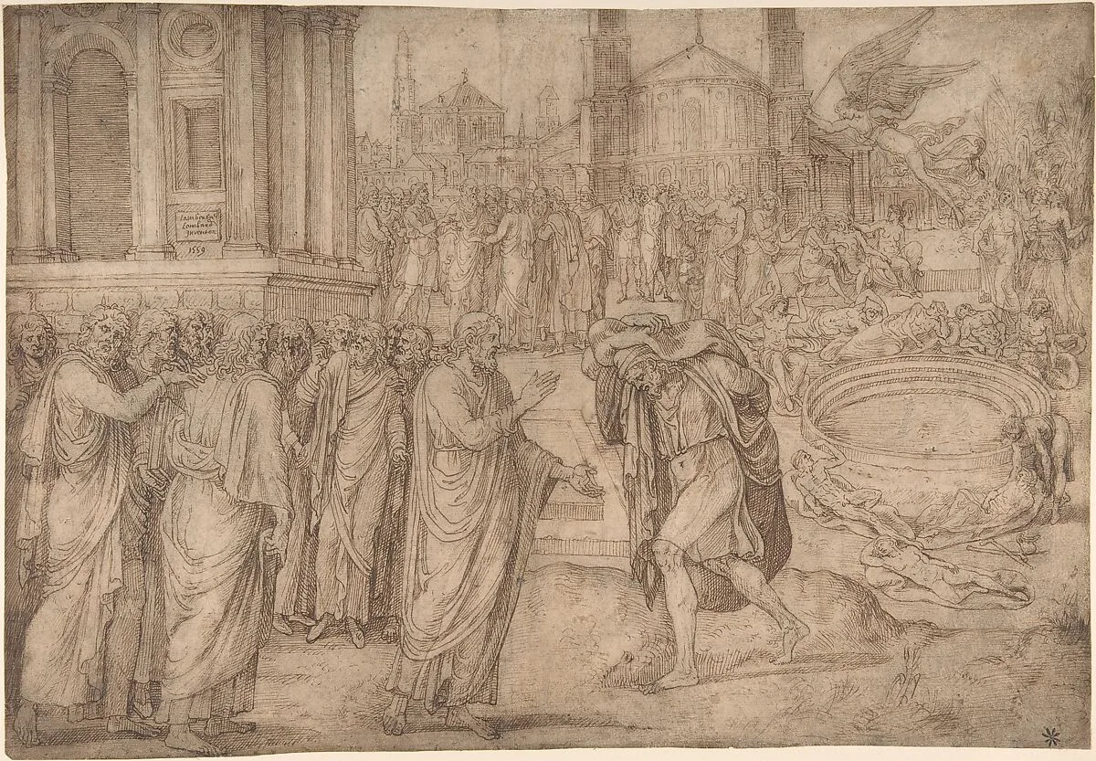 Christ Healing at the Pool of Bethesda — Lambert Lombard