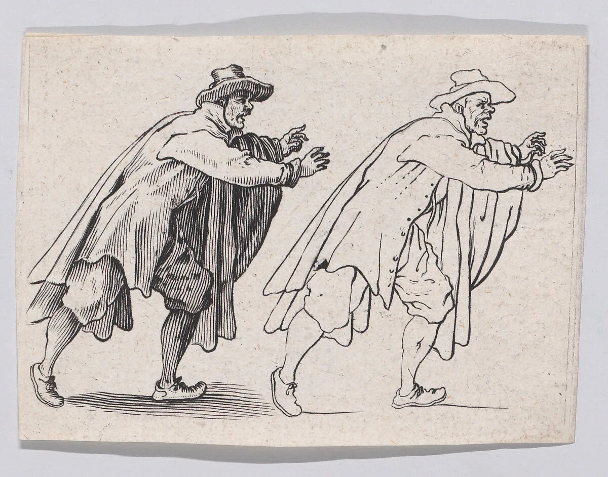 Copy of L'Homme Qui Court (The Running Man), from "Les Caprices" Series B, The Nancy Set — Jacques Callot|Anonymous