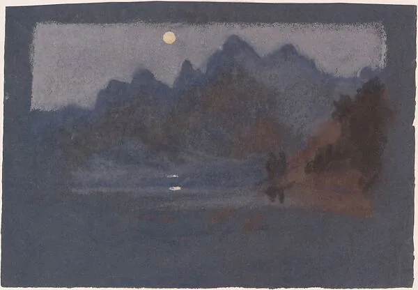 Mountains in Moonlight — Arthur B. Davies