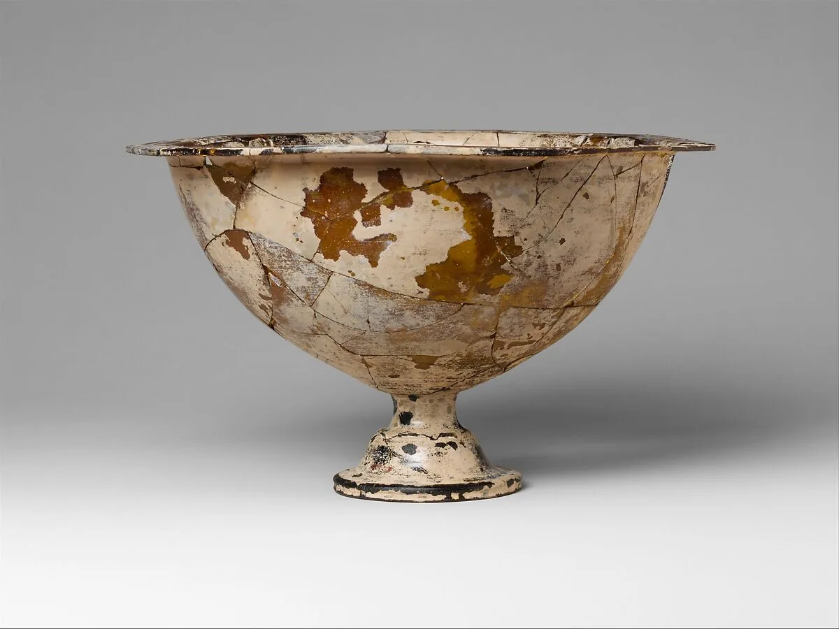 Glass krater (mixing bowl) — Unknown