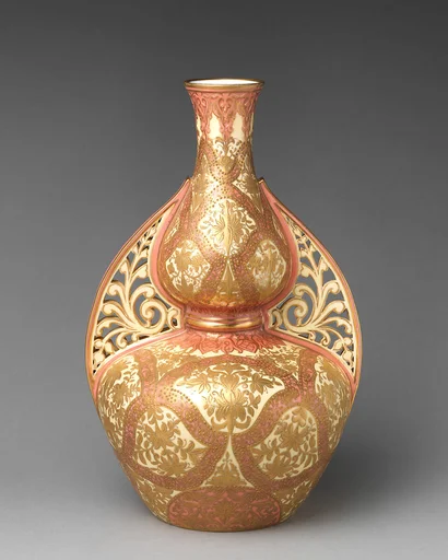 Islamic-style jar with pierced handles