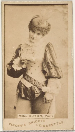 Mlle. Guyon, Paris, from the Actors and Actresses series (N45, Type 1) for Virginia Brights Cigarettes