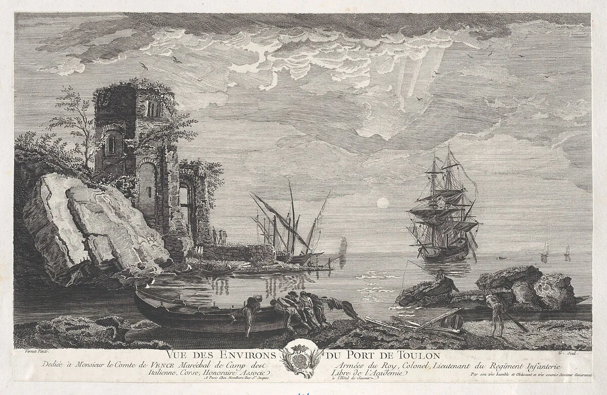 View of the Surroundings of the Port of Toulon — Giavaranni|Joseph Vernet