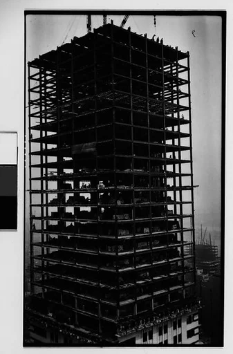 [Chrysler Building Construction, From Roof of Chanin Building, New York City]