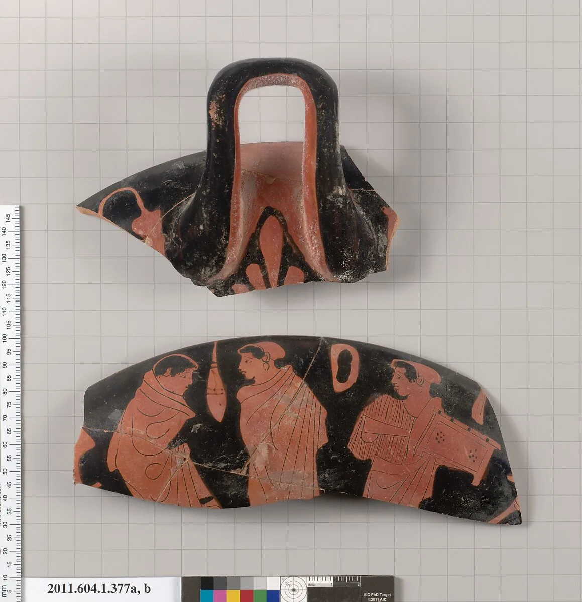 Terracotta fragments of a kylix (drinking cup) — Unknown