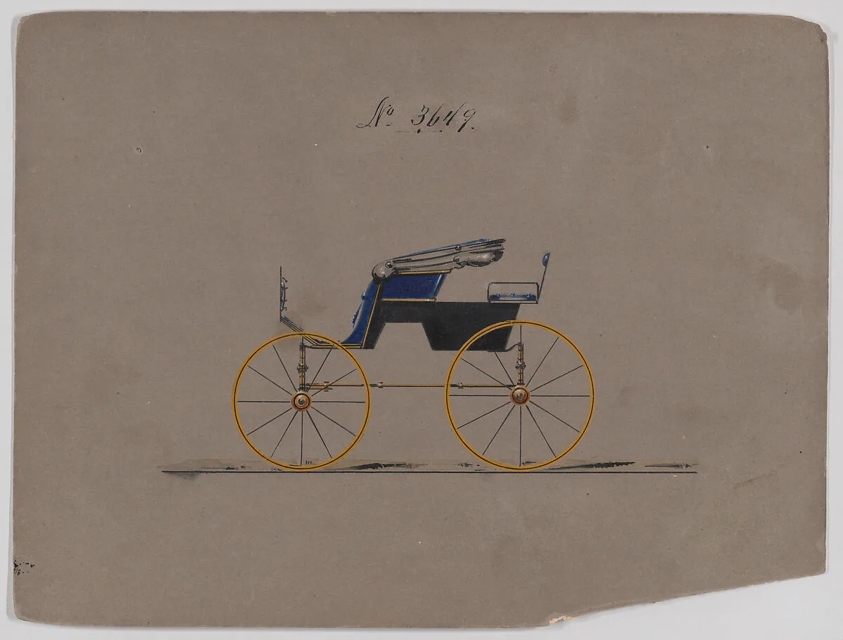 Design for Stanhope Phaeton, no. 3649 — Brewster & Co.