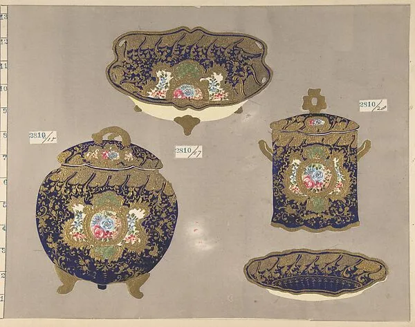 European porcelain designs in Japanese style — Unknown