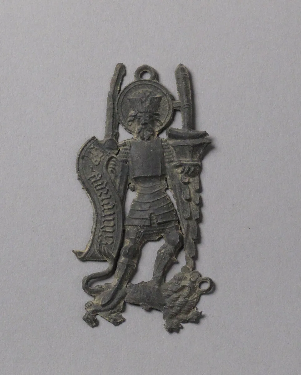 Pilgrim's Badge representing Saint Adrian — Unknown