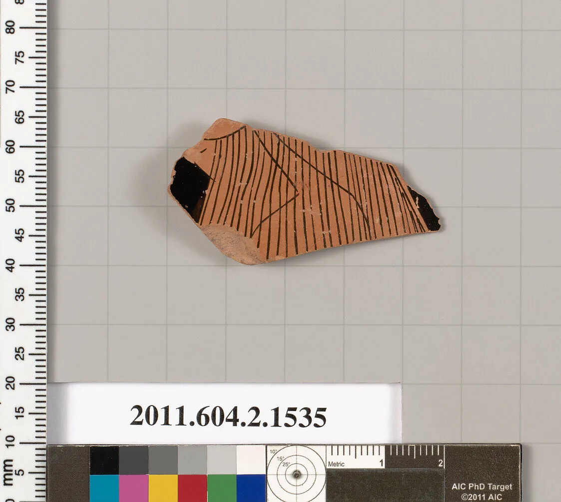 Terracotta fragment of a skyphos (deep drinking cup) — Unknown