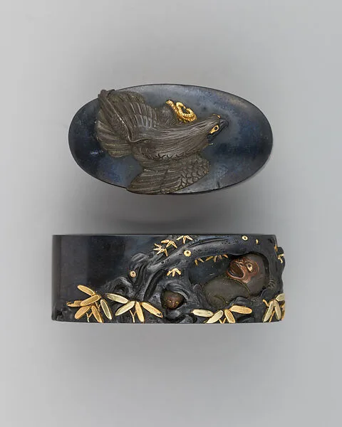Sword-Hilt Collar and Pommel (Fuchigashria) — Unknown