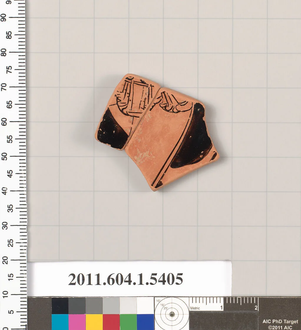Terracotta fragment of a kylix (drinking cup) — Unknown