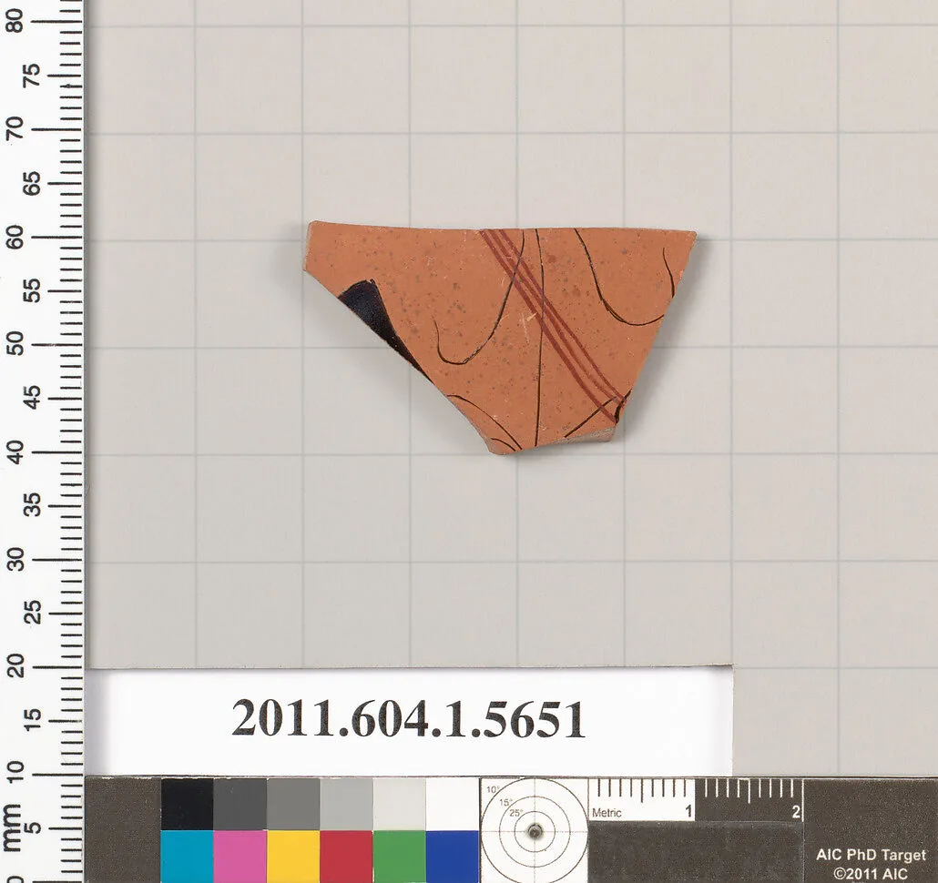Terracotta fragment of a kylix (drinking cup) — Unknown